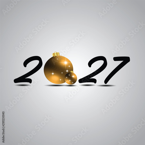 2027 Happy New Year background.