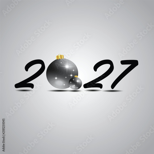2027 Happy New Year background.