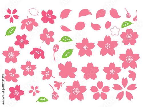 桜の花びらのイラスト
Illustration of cherry blossom petals