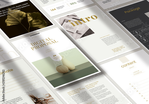 Minimalist Digital Proposal Mockup Template