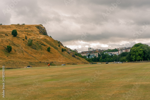 Obraz na plátne Arthur Seat, a 251-meter volcanic hill in Holyrood Park, Edinburgh, Scotland, UK - 4 September 2026