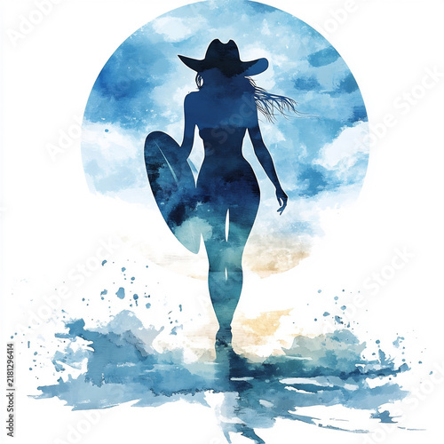 girl in the sea
