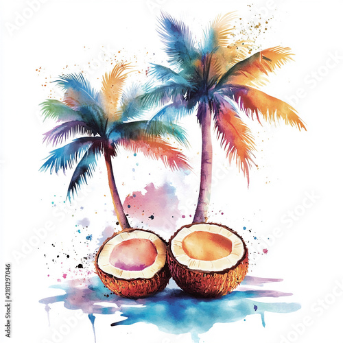 coconut on the beach 