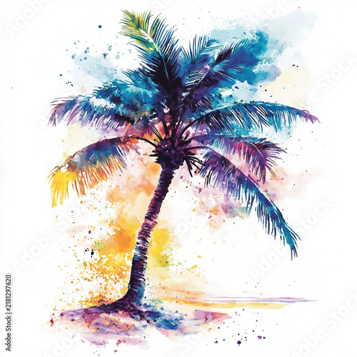 palm trees on the beach