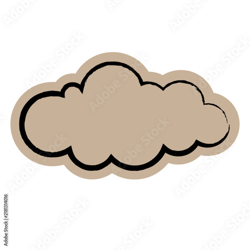 Cloud Doodle Sticker
