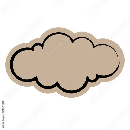 Cloud Doodle Sticker