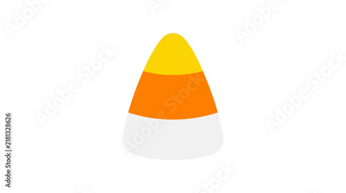 Vector illustration of candy corn concept vector illustration for creative projects and modern business isolated background element