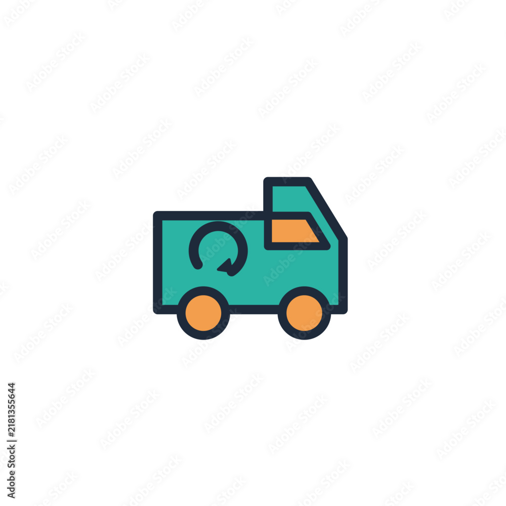 Fototapeta premium Return Delivery Van