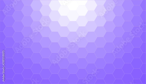 Purple hexagon pattern with radial sunburst effect, honeycomb sunny mosaic ve...