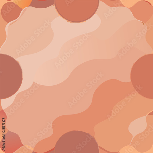 Abstract shapes in warm tones.