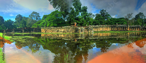 Canvastavla Terrace of the Elephants, Angkor Wat, Siem Reap, Cambodia