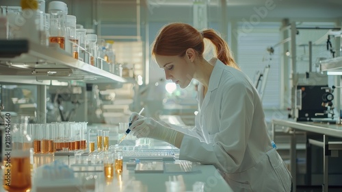 Scientist works in lab