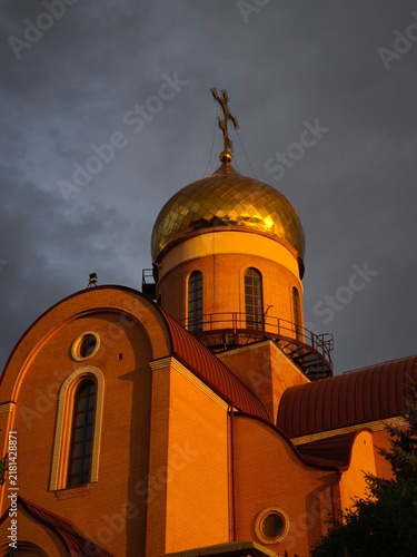 Принти на полотні church at night