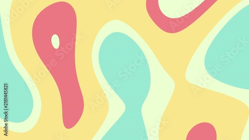 Abstract liquid motion background with flowing pastel shapes and organic curves