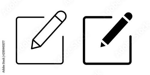 Картината върху платно Edit Text Icon represents text modification, content editing, document updates, writing improvements, and information revisions