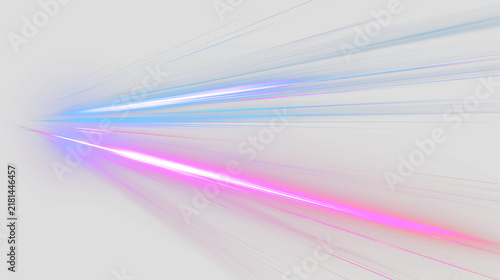 Pink and Blue Speed Lines with Dynamic Motion Blur