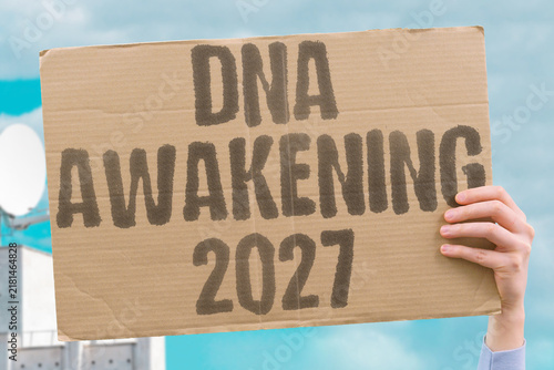 Konstfotografi "DNA awakening 2027" Metaphysical evolution of human consciousness