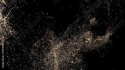 Shimmering golden glitter background. Magical Particles. Stylish fashion backdrop. Can be used as an overlay. Perfect for backgrounds, events, presentations, fashion show, awards and more.