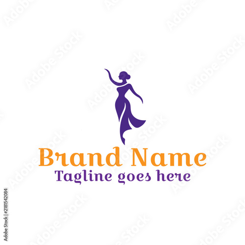 Fashion brand logo for Female. Fully vector file. CMYK color mode. Editable color. Easy to download.