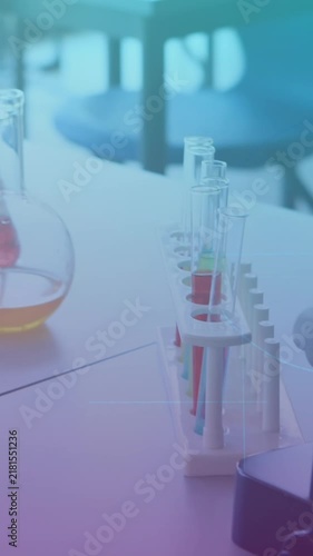 Animation of mathematical equations over lab