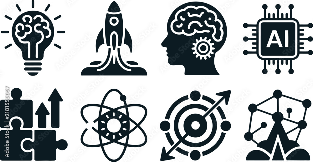 Fototapeta premium Artificial Intelligence and Technology Vector illustration