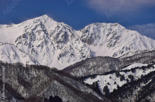 白馬村　雪景色