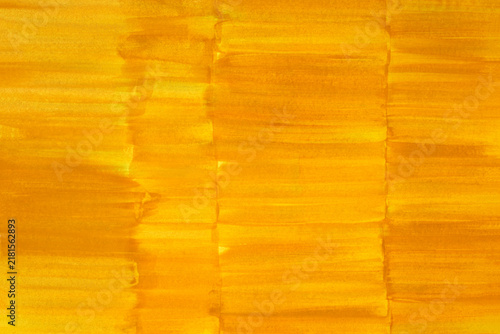 Vibrant Yellow Orange Hand Painted Abstract Brush Texture Background