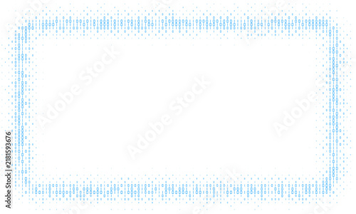 Halftone texture with gradient in grunge style. Faded dot background. Retro geometric pattern in manga, anime style. Pop art style dot gradation. Digital binary code overlay. Pixelated comic texture