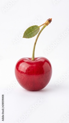 cherry on white background