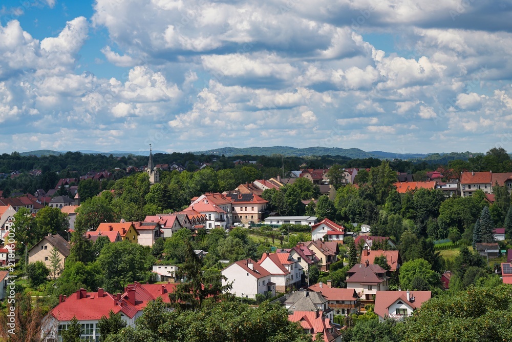 Fototapeta premium Nowy Wisnicz is a small town in Bochnia County, Lesser Poland Voivodeship, Poland.