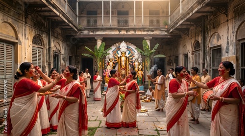Obraz w ramie Durga puja