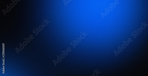 Abstract dark blue gradient background with smooth light transition and grainy texture