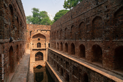 Photography Angled view of Agrasen ki Baoli stepwell in Delhi