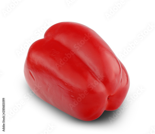 a single red bell pepper