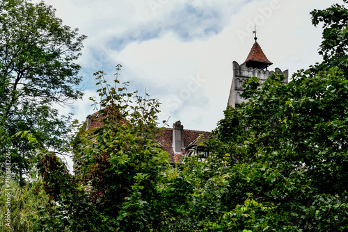 Bran Castle in the Rucar-Bran Pass Romania 