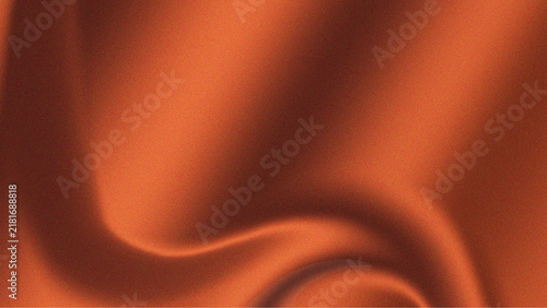 Metallic Copper Orange Silk Satin Wave Surface Background