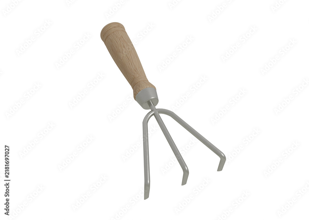 Fototapeta premium Hand Garden Fork Mockup for Gardening Product Branding
