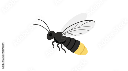 Firefly Flat Vector Illustration