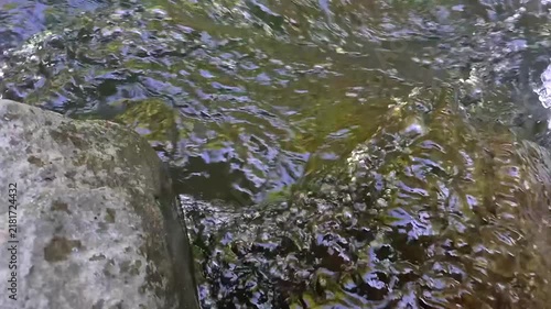 moving water background, moving vater in slow motion, water flowing in the river
