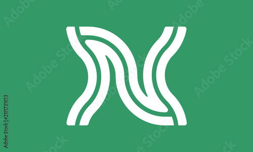 Iconic Letter N Wave Logo