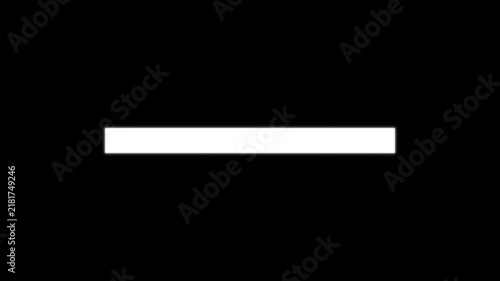 Horizontal Progress Loading Bar Animation Alpha Channel For User Interface Design