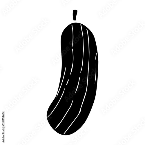 Cucumber Doodle Glyph