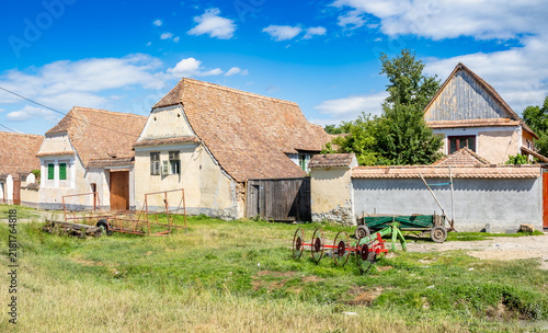 Houses in rural village of in Romania