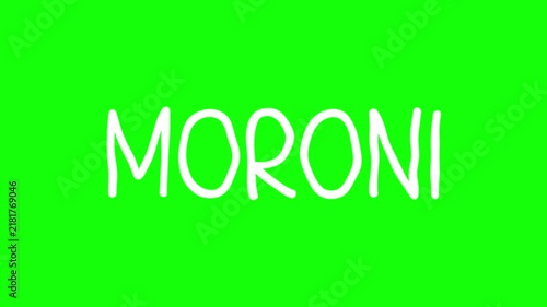 Moroni Hand Drawn Scribble Overlay with Green Background