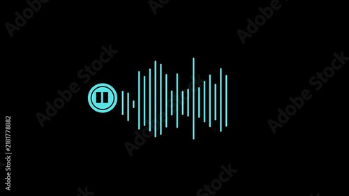 Colorful Audio Waveform Sound Wave Icon Collection