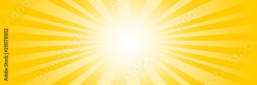 Fotografie vector of yellow  sun burst ray transparent background | Sunray yellow backgroun