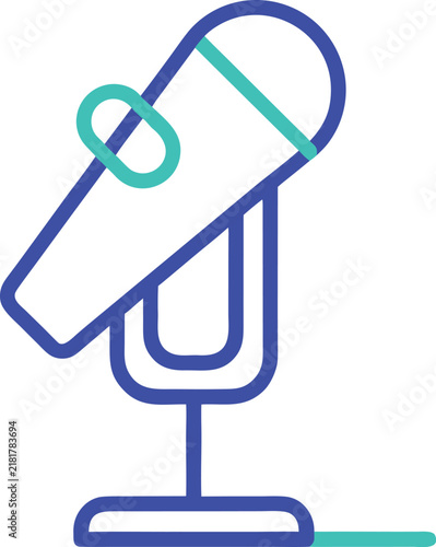 Vintage studio microphone audio equipment icon vector illustration with microphone equipment vector illustration