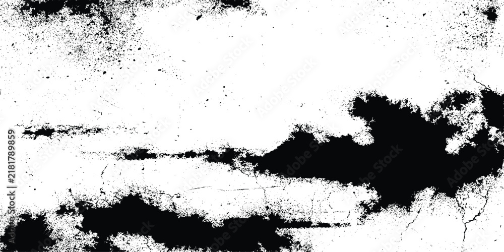 Fototapeta premium Abstract black and white distressed grunge texture background