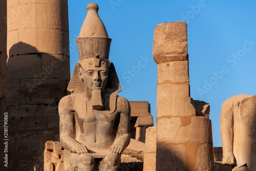 Fotografía Primeras luces del día en el Templo de Lúxor, Egipto