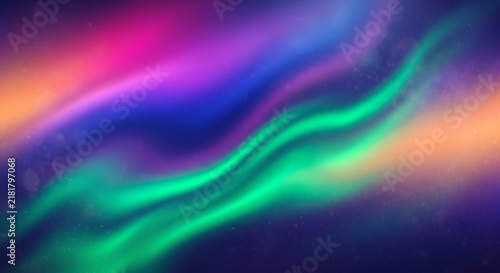 Neon Aurora Grain Blur Background with Magenta Blue Green Glow Soft Iridescent Abstract Gradient Wallpaper